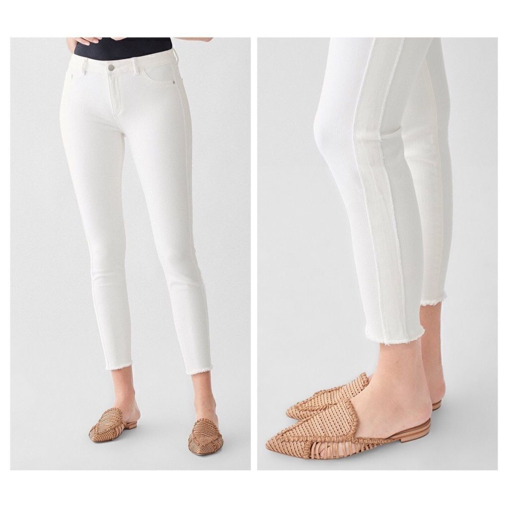 DL1961 Florence Crop Mid Rise Instasculpt Skinny Burrwood Jeans Sz 24